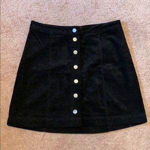 Black corduroy skirt